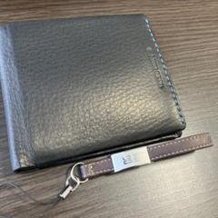 TAKEO KIKUCHI 二つ折り財布 黒 本革