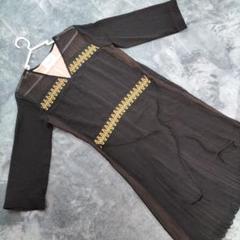 annemie verbeke 黒刺繍ワンピース サイズ1
