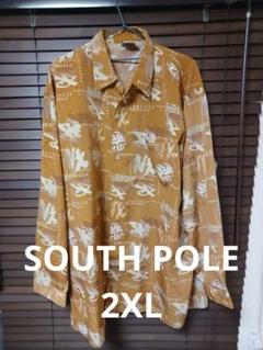 希少 90sサウスポール SOUTHPOLE 総柄 長袖シャツ B系 y2kのサムネイル