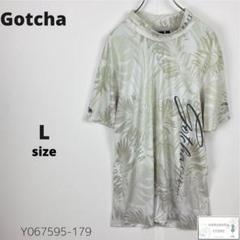 美品 Gotcha GOLF ガッチャ ゴルフウェア Tシャツ ローネック 総柄