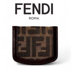 80s FENDI フェンディ コインケース 小銭入れ がま口 ズッカ 本革