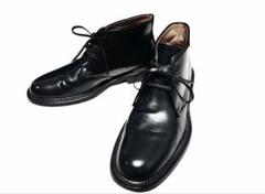 BOTTEGA VENETA ガラスレザー ウィングチップ ブーツ 黒 42.5 プラダスポーツ PRADA SPORT ウイングチップ ブーツ ガラス