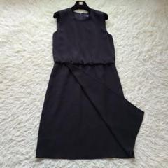 希少✨LL 美品 セオリー 23SS ワンピース シアー ドレス ウォッシャブル