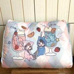 ちろぴの さんかくクッション クリームソーダ しまむら 水色