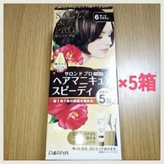 サロンドプロ ヘアマニキュア スピーディ ダークブラウン×5箱