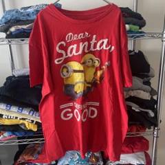 90sユニセックスアニメ映画ミニオンズ赤tシャツUSA直輸入古着