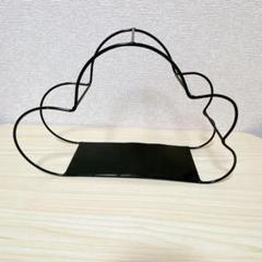 【ブラック】オープンウォールシェルフ 雲型 壁掛け棚 おしゃれ かわいい