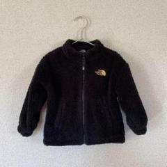 100ノースフェイス子供キッズ黒ブラックボアフリースジャケットNORTHFACE