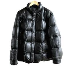 COMME CA DU MODE MEN 馬革 レザー ダウンジャケット 2 黒 COMME CA DU MODE - 高級COMME CA DU MODE MEN 馬革 レザー