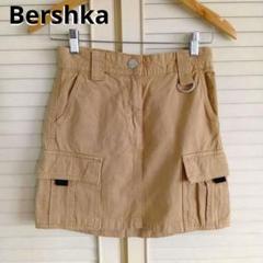 ベルシュカ　台形ミニスカート　ベージュ　オールシーズン　M　Bershkaのサムネイル