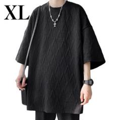 tシャツ メンズ 夏服 半袖 無地 五分袖 丸首 トップス 大きいサイズ XL