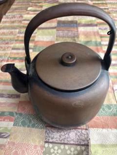 煎茶道具　銅製　湯沸し　水次　薬缶　時代箱付　V　R6448F 煎茶道具 銅製 湯沸し 水次 薬缶 時代箱付 V R6448F