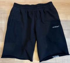 未使用品　ベージュクリーム色プリント　OFF ハーフパンツ オフホワイト 楽天市場】off-white 中古（スタイル（パンツ）スウェットパンツ