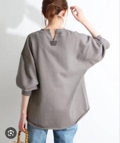 良品 IENA LA BOUCLE ドライコットン 裏毛プルオーバー グレー 良品 IENA LA BOUCLE ドライコットン 裏毛プルオーバー グレー