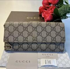 【未使用品】GUCCI(グッチ)二つ折り長財布 AU033