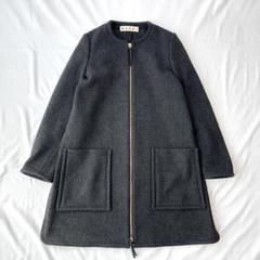 MARNI ノーカラーコート　美品 楽天市場】ノーカラー コート（ブランドマルニ）（コート