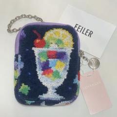 ラブラリー フェイラー　喫茶ソワレ　チャームポーチ　京都 高島屋 限定 ネイビー