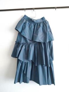 メゾンスペシャル　MAISONSPECIAL メタリックスカート　ブルー　F メゾンスペシャル MAISONSPECIAL メタリックスカート ブルー F