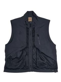 【美品】NIKE ACG ベスト XSサイズ ブラック 美品 NIKE ACG フリースベスト 90s 黒タグ ロゴ刺繍 ジップアップ S