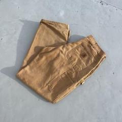 carhartt カーハート ダック ペインターパンツ 革パッチ W34L32 carhartt カーハート ダック ペインターパンツ 革パッチ W34L32