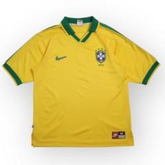90s NIKE 1997-98 サッカーブラジル代表 ユニフォーム 銀タグ