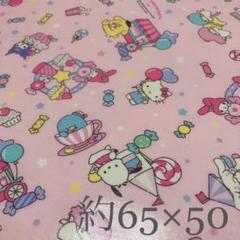 サンリオキャラクターズ ピンク地