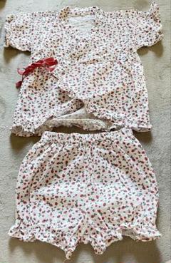 いちご柄　ベビー甚平 サイズ95cm