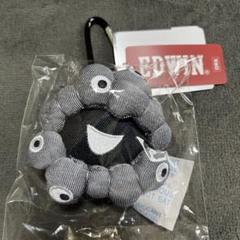 完売品　EDWIN ミャクミャク フェイスマスコット　デニム　カラビナ付 大阪関西万博 会場限定 EDWIN ミャクミャク コラボ マスコット