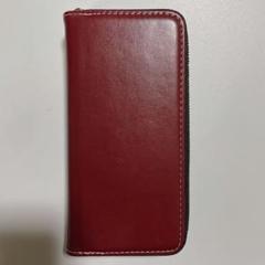Xperia 1 ケース カバー 手帳型 ワインレッド