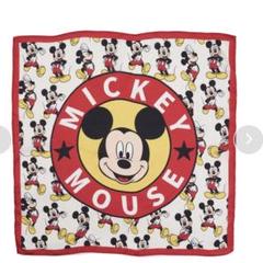 ミッキーのスカーフ　２枚 グッチ×ディズニー ミッキーマウス スカーフ シルク フラワー