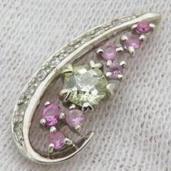 ペンダントトップ ダイヤ K18WG ダイヤモンド ホワイトゴールド 桜モチーフ