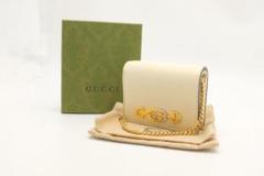 ❤︎ほぼ未使用❤︎ GUCCI　グッチ　ズゥミ　チェーン付き　ミニ財布　【正規品】 2025年最新】グッチ ズゥミ ミニ財布の人気アイテム - メルカリ