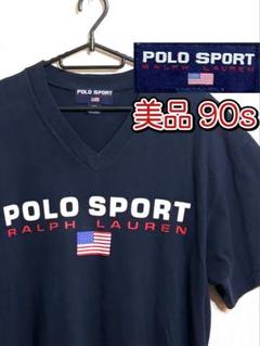 美品 90s ラルフローレン Tシャツ ポロスポーツ 星条旗 USA