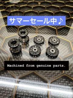 CNC軽量化ブラックアルマイトアルミローラー 2段13-12mm + 13mm④ CNC軽量化ブラックアルマイトアルミローラー 2段13-12mm +