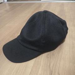 【希少】ユニクロ　UVカットウールカシミヤキャップ　黒ブラックUNIQLOのサムネイル