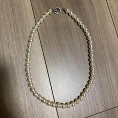 ホワイトパール ネックレス トグルクラスプ