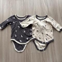 月模様ロンパース2枚セット　70cm