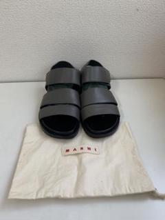 PLAN C サンダル 39 新品 白 フラット スライドサンダル マルニ