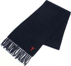 AMI PARIS アミパリス　マフラー　新品未使用タグあり AMI PARIS (アミパリス ) アルパカウール ロゴ フリンジ ロング