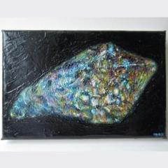 ［匿名で配送］一点もの 油絵 油彩 銀河 星 絵 絵画 油絵-タイムラプス】天の川 銀河 Oil Painting - TimeLapse｜The