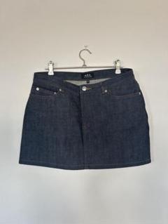 新品未使用　A.P.C. ダークデニム ミニスカート A.P.C - APC デニムミニスカの通販 by miu｜アーペーセーならラクマ