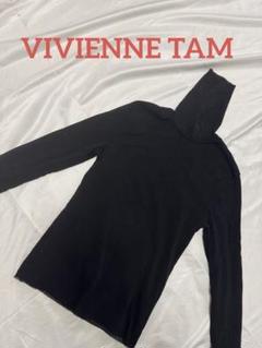 【極美品】ヴィヴィアンタム　パワーネット　トップス　ハイネック　カットソー　総柄 VIVIENNE TAM - ヴィヴィアンタム パワーネットカットソー和柄