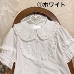 お洒落リボンロリータ半袖ブラウス♡夏の女子会デートに最適