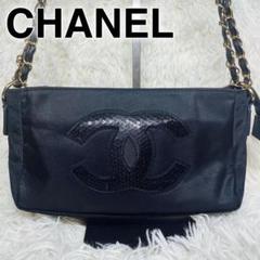 CHANEL✨シャネル　ノベルティ　スパンコール　 ブラック ショルダーバッグのサムネイル