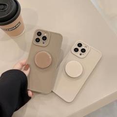 韓国　iPhone ケース　カバー　iPhone15pro　ソフト　指かけ