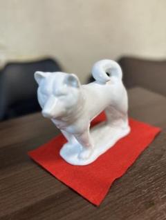 有田焼 白磁 犬の置物【勝山作】 - メルカリ