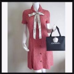 正規品シャネル!ココマークいっぱいのキュートなワンピース