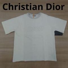 ディオール サマーニット Tシャツ 半袖 DIORロゴ XS 白に近いベージュ ディオール サマーニット Tシャツ 半袖 DIORロゴ XS 白に近い