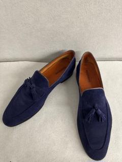 未使用級■MAGNANNI 【26】現行モデル ローファー パティーヌ ネイビー 未使用級□MAGNANNI 【26】現行モデル ローファー パティーヌ