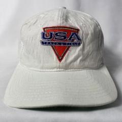 希少！80s NIKE USA 陸上 チーム 刺繍 スナップバック C122 希少！80s NIKE USA 陸上 チーム 刺繍 スナップバック C122